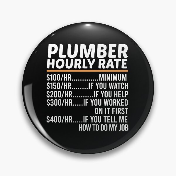Item preview, Funny Plumber Hourly Rate designed and sold by ZOHANATION.