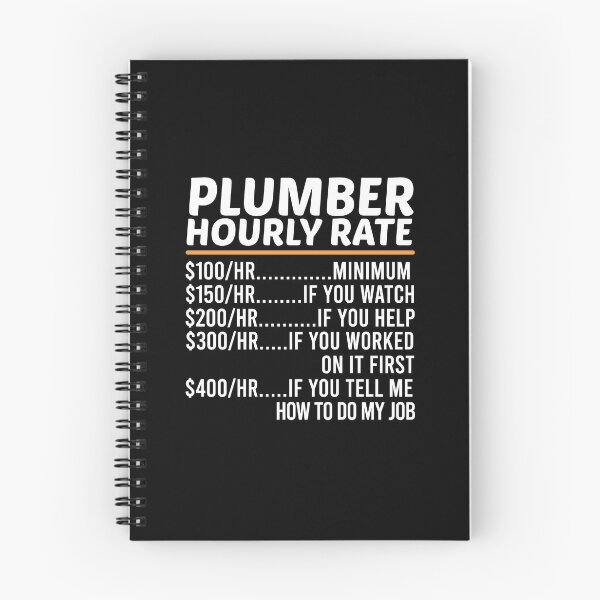 Item preview, Funny Plumber Hourly Rate designed and sold by ZOHANATION.