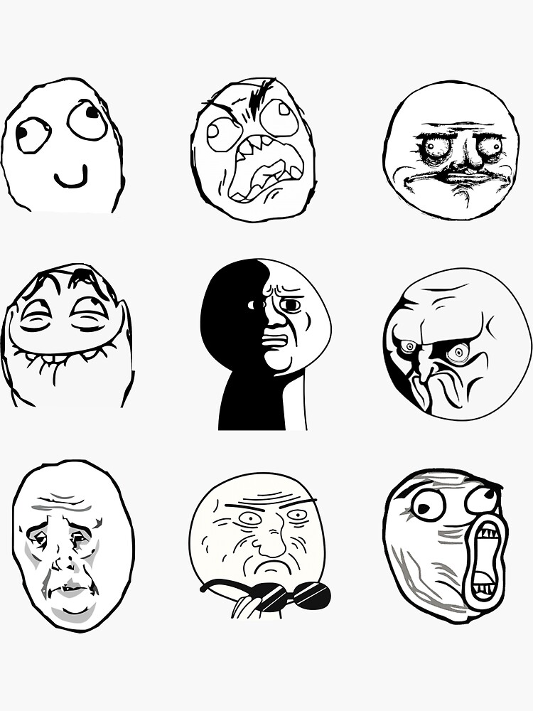 Rage comics, All meme faces, Meme faces