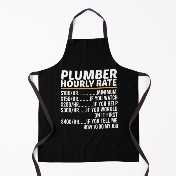 Item preview, Funny Plumber Hourly Rate designed and sold by ZOHANATION.