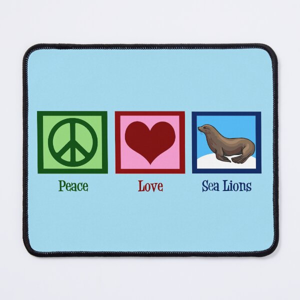 Item preview, Peace Love Sea Lions designed and sold by Epic Love Designs.