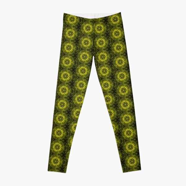 Forest Green Kaleidoscope Leggings