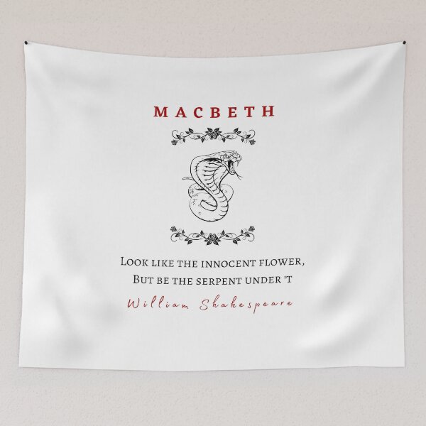 Item preview, William Shakespeares Macbeth Quote Art designed and sold by Rebel Misfits.