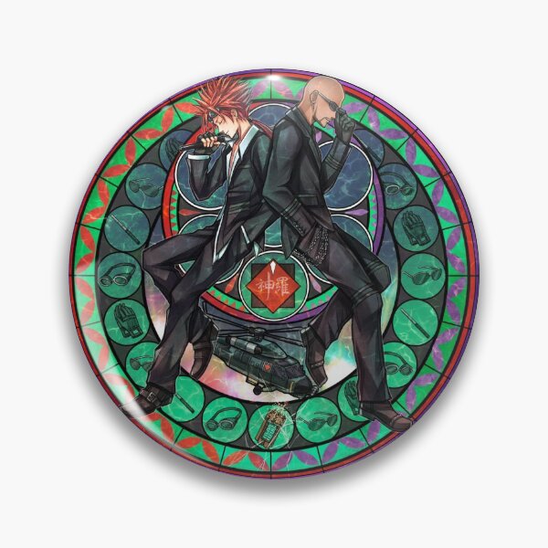 Item preview, Reno and Rude Stained Glass Final Fantasy 7 designed and sold by Lali-Holley.