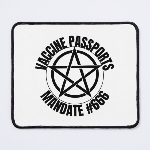 Item preview, Vaccine Passport Mandate #666 Pentagram designed and sold by RGRamsey.