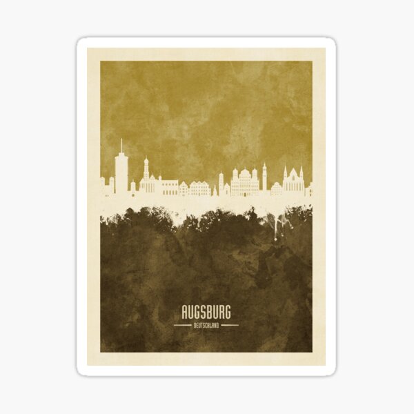 Artikel-Vorschau von Augsburg Germany Skyline, designt und verkauft von MICHAEL TOMPSETT.