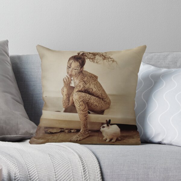 The path of the warrior Throw Pillow