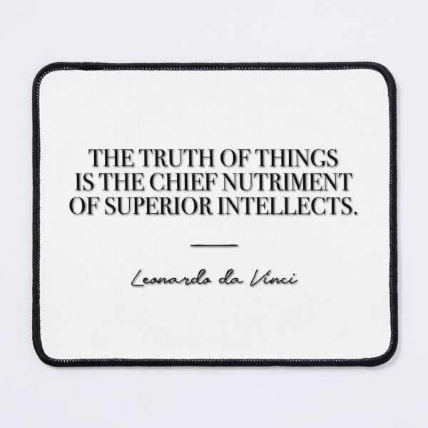 Item preview, The truth of things is the chief nutriment of superior intellects (black) designed and sold by didijuca.