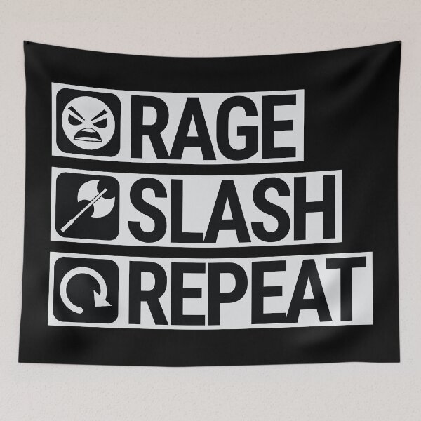 Item preview, Rage Slash Repeat designed and sold by mstiv.