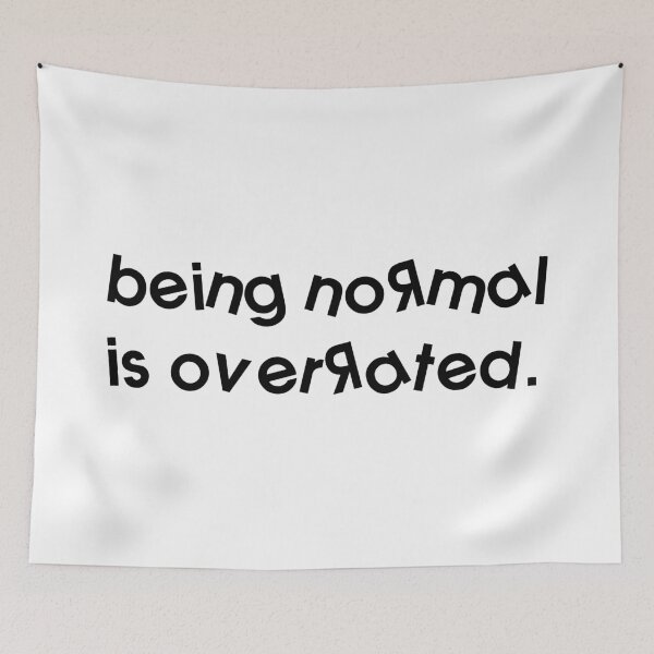 Item preview, being normal is overrated dyslexic design.  designed and sold by HermitAlley.