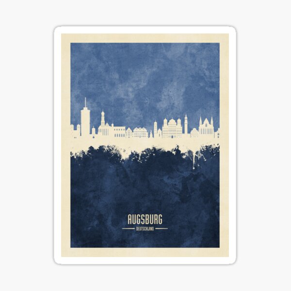 Artikel-Vorschau von Augsburg Germany Skyline, designt und verkauft von MICHAEL TOMPSETT.