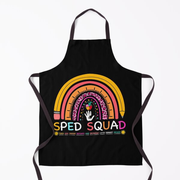 Item preview, sped squad, special Education teacher, cute leopard rainbow designed and sold by PRINTED ..