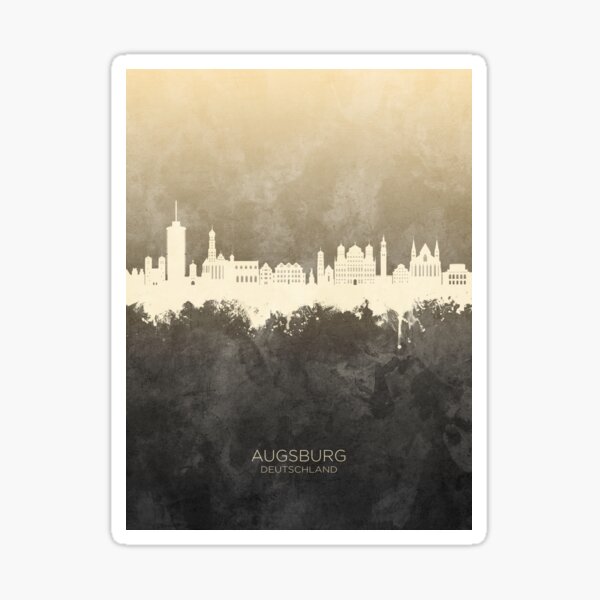Artikel-Vorschau von Augsburg Germany Skyline, designt und verkauft von MICHAEL TOMPSETT.