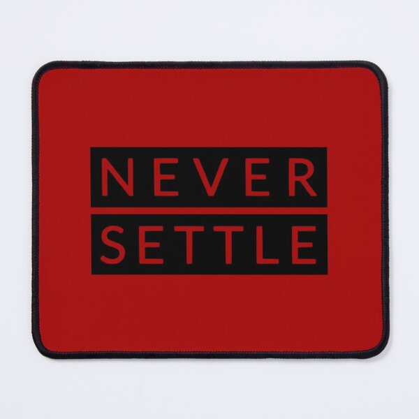 Item preview, Never Settle - OnePlus Style - Black and White Essential designed and sold by Nanture.