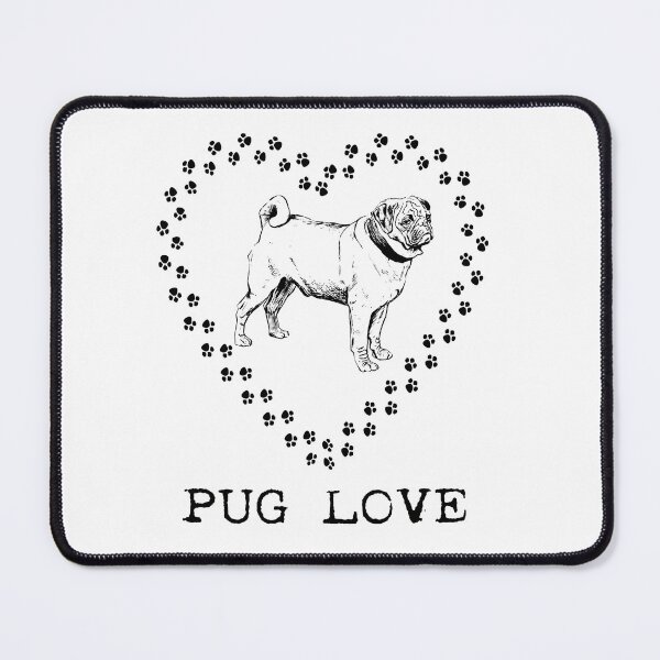 Item preview, Pug Love Heart of Paws designed and sold by Brandon Batie.