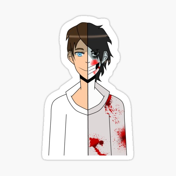 Creepypasta Jeff the Killer Sticker for Sale by HeyitsSmile