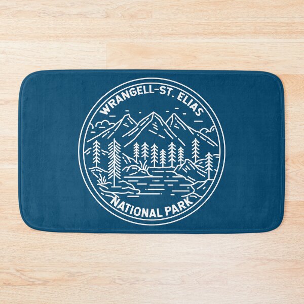 Item preview, Wrangell St Elias National Park Alaska Monoline designed and sold by KrisSidDesigns.