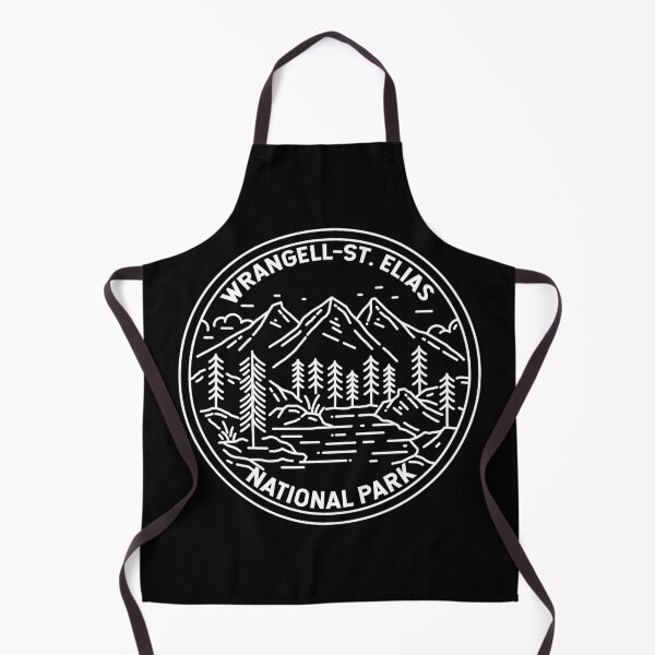 Item preview, Wrangell St Elias National Park Alaska Monoline designed and sold by KrisSidDesigns.