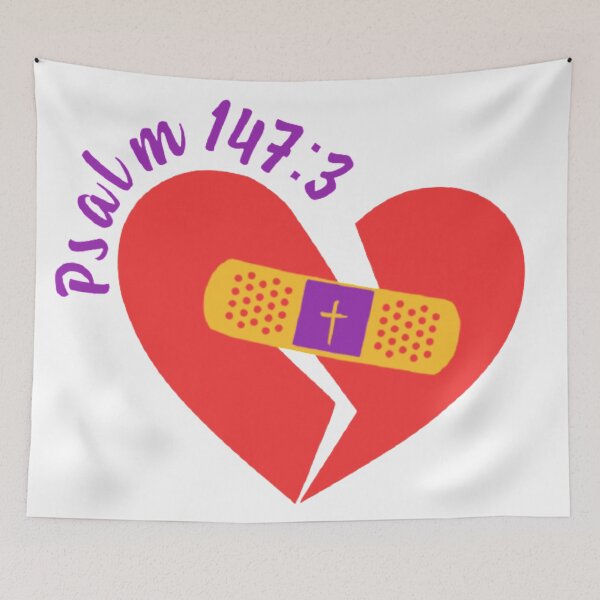 Item preview, HE Heals the Broken Hearted (Psalm 147:3) designed and sold by BLYFTD.