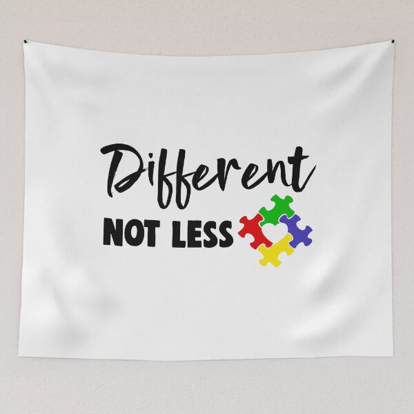 Item preview, Different Not Less Autism Awareness designed and sold by Bendthetrend.