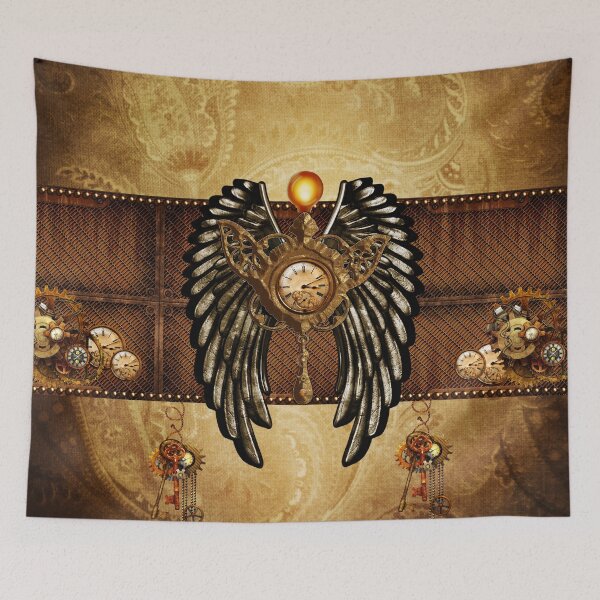 Item preview, Steampunk clock with wings designed and sold by nicky2342.