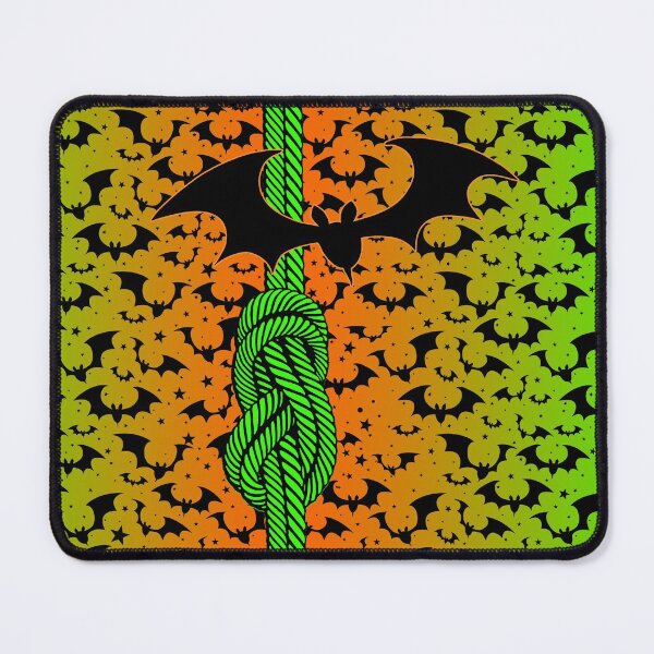 Item preview, Climbing rope with climbing knot and bats - Halloween designed and sold by MadandMean.