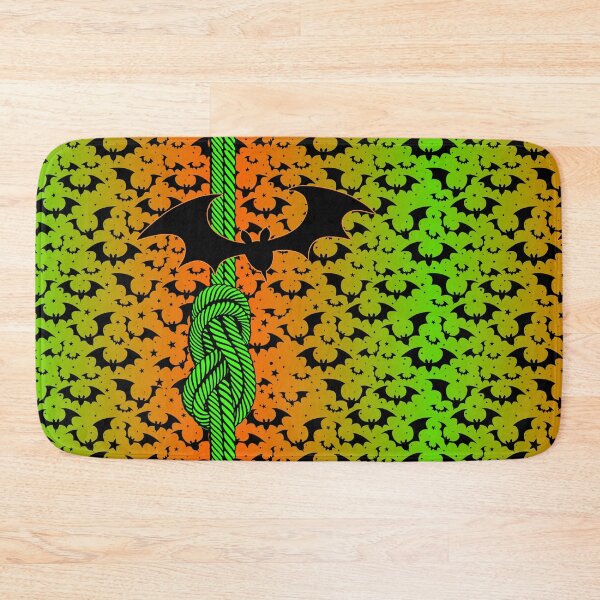 Item preview, Cuerda de escalada con nudo de escalada y murciélagos - Halloween designed and sold by MadandMean.