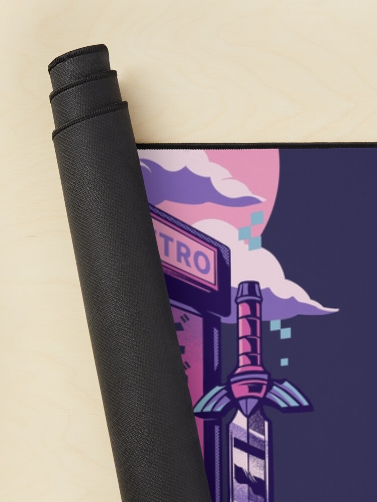 Aperçu 2 sur 5. Tapis de souris avec l'œuvre Machine de jeu rétro créée et vendue par ilustrata.