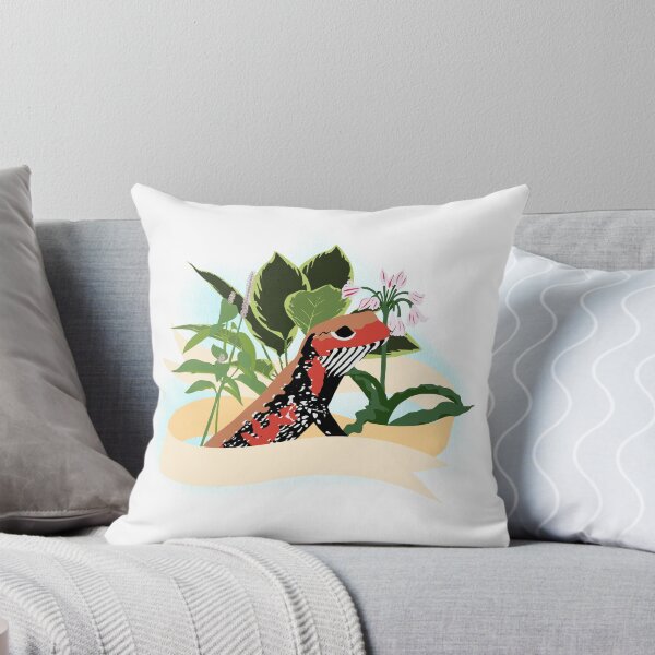 Item preview, Fire skink and flowers designed and sold by clydeball.
