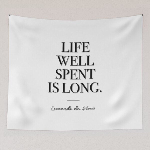 Item preview, Life well spent is long (black) designed and sold by didijuca.