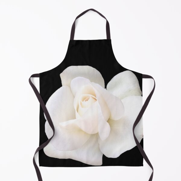 Item preview, White Sugar Moon Rose Close-up on Black designed and sold by InalterataArt.