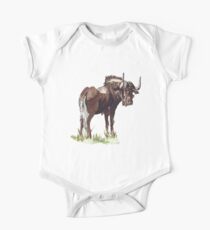 Black Wildebeest (Connochaetes gnou) One Piece - Short Sleeve