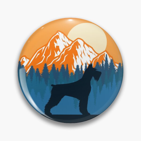 Item preview, Giant Schnauzer Dog Silhouette Sunset Mountain Forest giant schnauzer lover designed and sold by alaechamlal.