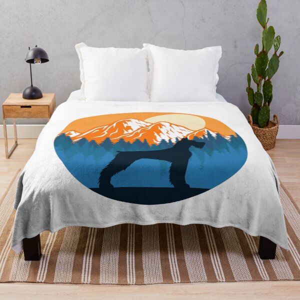 Item preview, Giant Schnauzer Dog Silhouette Sunset Mountain Forest giant schnauzer lover designed and sold by alaechamlal.