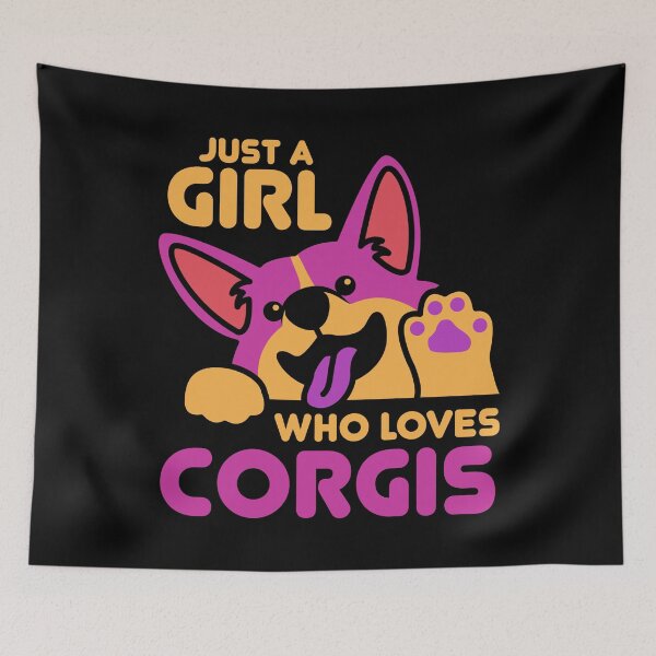 Item preview, Just A Girl Who Loves Corgis - Retro Design designed and sold by Peter Stawicki.
