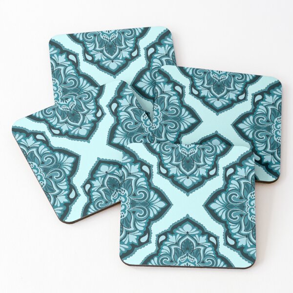 Item preview, Seamless Paisley Repeat Pattern - Turquoise designed and sold by SemDesigns1.