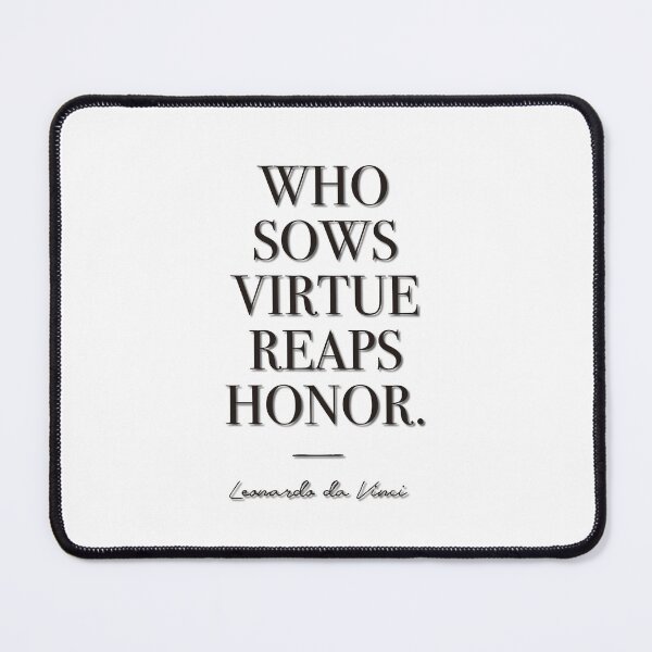 Item preview, Who sows virtue reaps honor (black) designed and sold by didijuca.