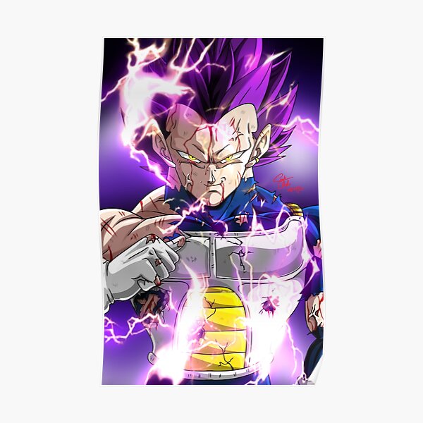  vegeta  Ultra Ego god of destruction Dragonball super manga Poster
