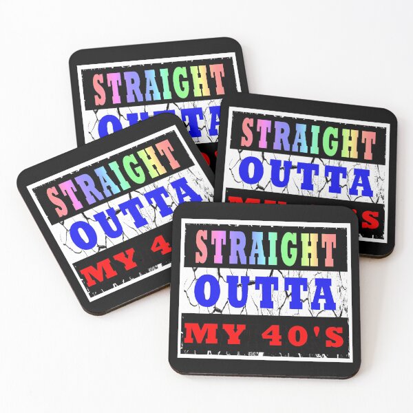 Item preview, Straight Outta My 40s Happy 50th Birthday designed and sold by KeysTreasures.