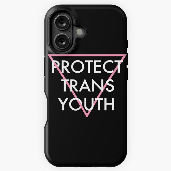 Vista previa del artículo con la obra «Triángulo rosa de Protect Trans Youth», diseñado y vendido por robantbb.