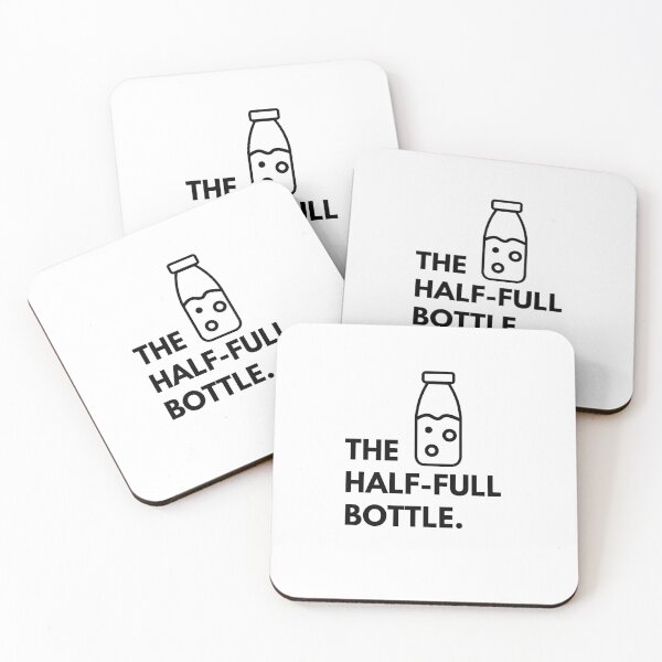 Item preview, The Half-full Bottle designed and sold by ActRightToday.