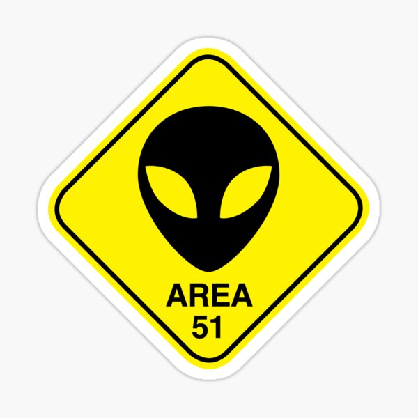 Area 51 Alien Roswell UFO Sticker For Car Laptop Skatboard Decal 