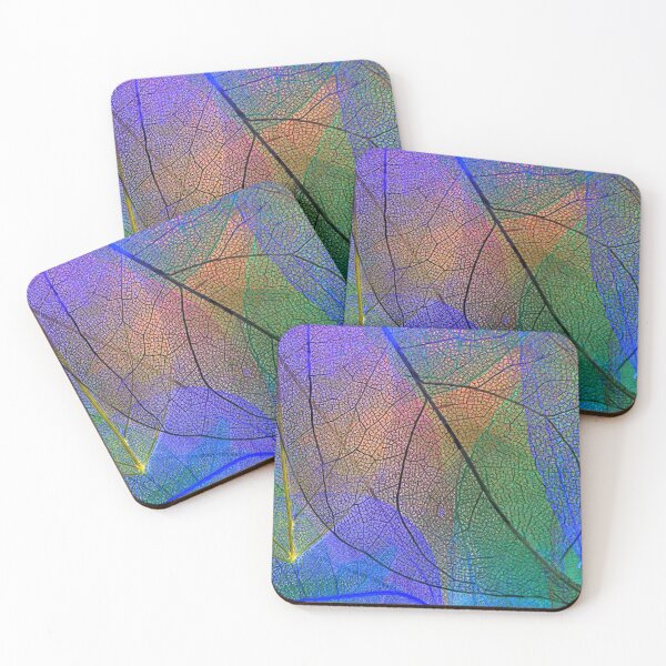 Item preview, (Faux) "Stain Glass-Style" Abstract Leaves Art Design designed and sold by DEC02.