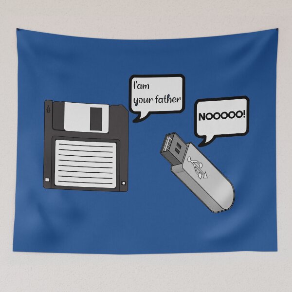 Item preview, I'm Your Father Funny Floppy Disk and Flash Drive USB designed and sold by Color-Sparkle.