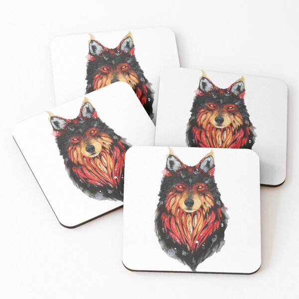 Artikelvorschau, Roter Flammenwolf Classic entworfen und verkauft von BeeBeeStyle.