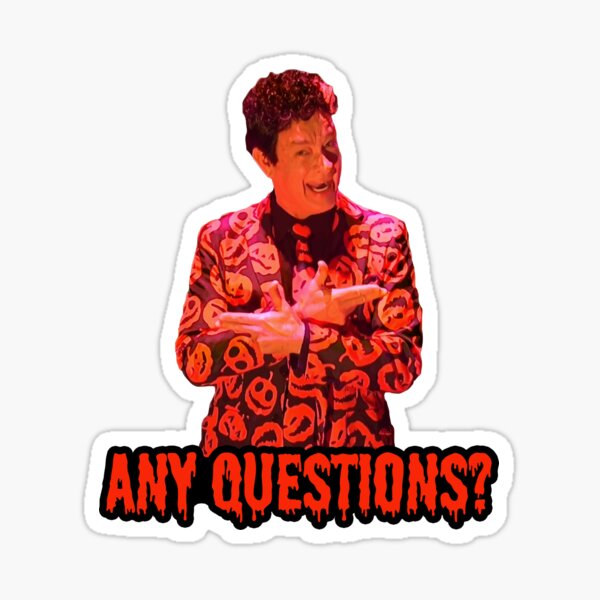Aperçu de l'œuvre David S. Pumpkins - Des questions ? II - Blanc BG créée et vendue par Shappie112.