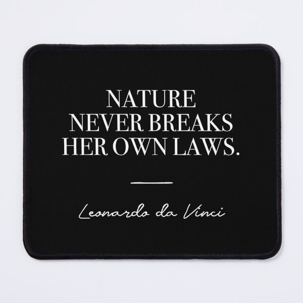 Item preview, Nature never breaks her own laws (white) designed and sold by didijuca.