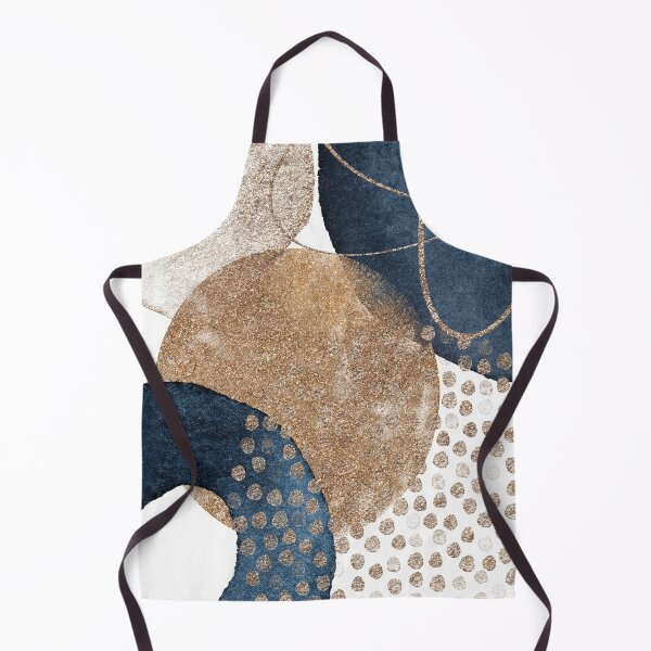 Item preview, Blue Gold Abstract  designed and sold by Michelle Moss.