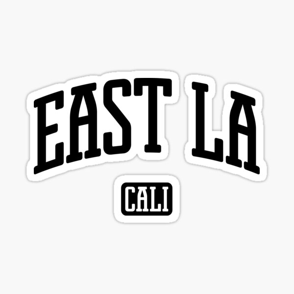 East Los angeles block letters | Sticker