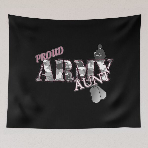 Item preview, Proud Army Aunt Raglan Baseball Tee designed and sold by BaldricShop.